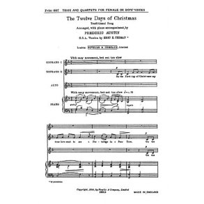 Frederic Austin And Eric Thiman: 12 Days Of Christmas (SSA And Piano)