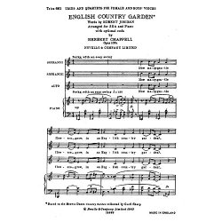 English Country Garden For SSA Chorus And Piano