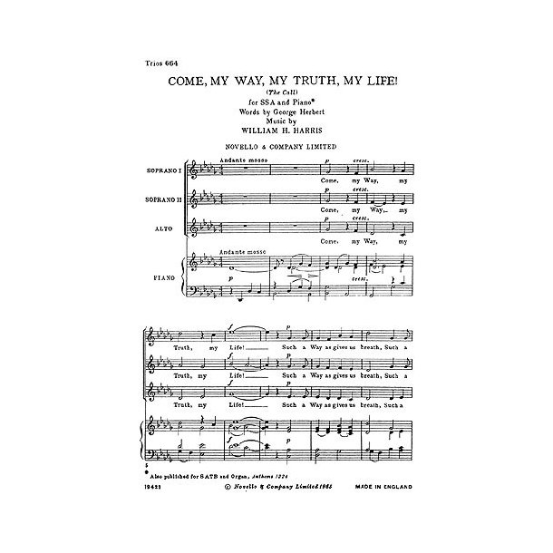 William H. Harris: Come My Way, My Truth, My Life