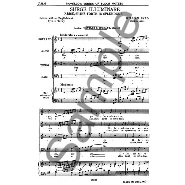 Byrd, W Surge Illuminare Satb/Accomp
