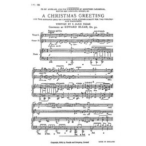 Edward Elgar: Christmas Greeting (SS/PF)