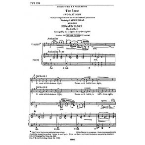 Elgar Snow Ss/Piano