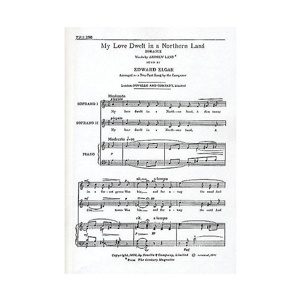 Edward Elgar: My Love Dwelt In A Northern Land (SS)