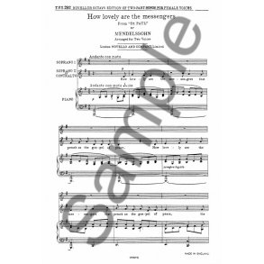 Mendelssohn: How Lovely Are The Messengers
