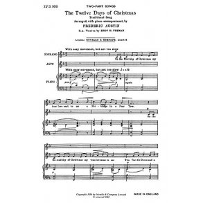 Thiman: Twelve Days Of Christmas for SA with Piano