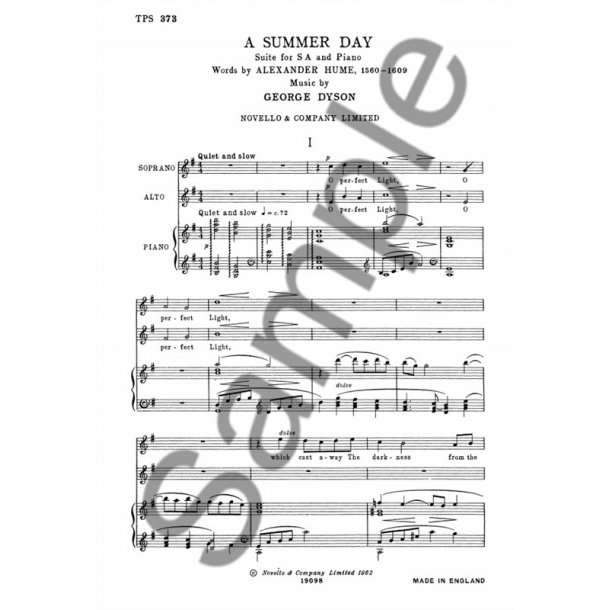 George Dyson: A Summer Day