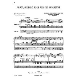Michael Christian Festing: Largo, Allegro And Aria For Organ