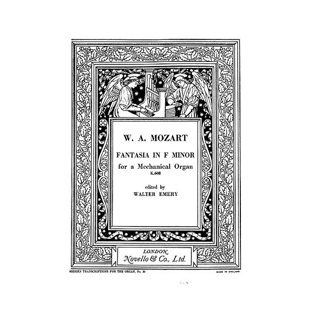 W.A. Mozart: Fantasia In F Minor K.608 (Emery)