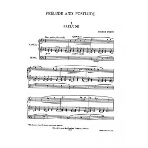 George Dyson: Prelude And Postlude for Organ