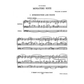 William H. Harris: Miniature Suite For Organ