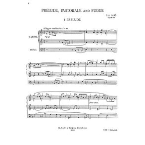 C.S. Lang: Prelude, Pastorale & Fugue for Organ