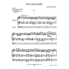 Hurford: Two Dialogues Organ