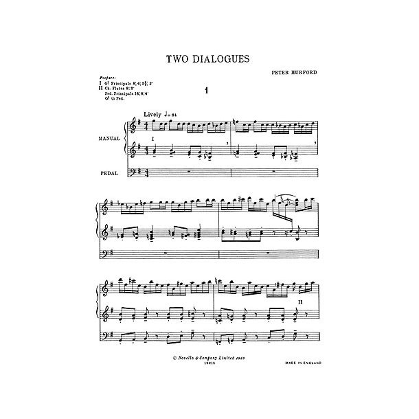 Hurford: Two Dialogues Organ