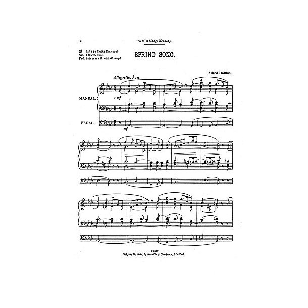 Alfred Hollins: Spring Song