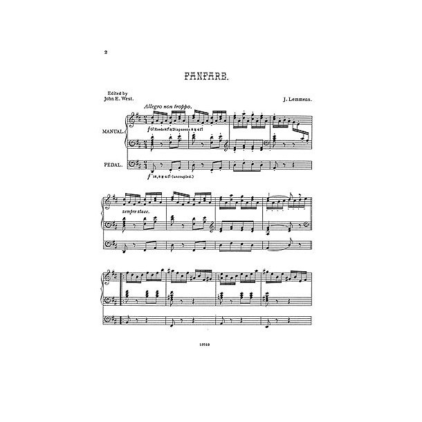 Lemmens: Fanfare for Organ