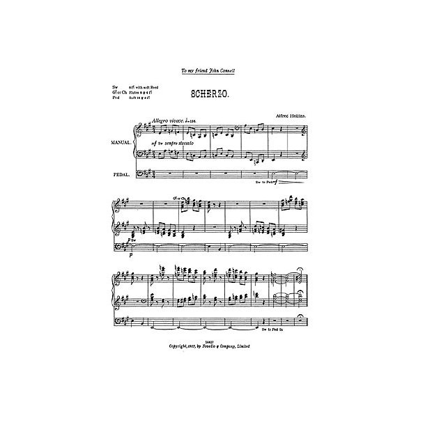 Alfred Hollins: Scherzo For Organ