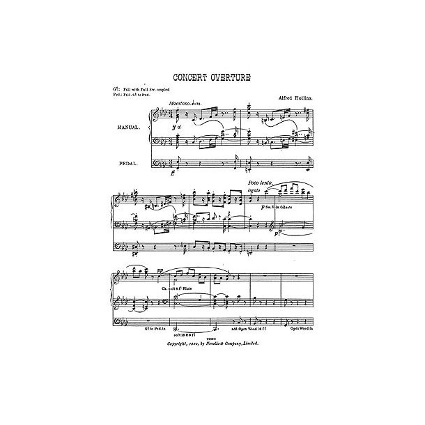 Alfred Hollins: Concert Overture In F Minor