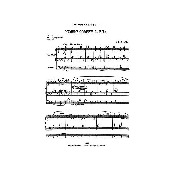 Alfred Hollins: Concert Toccata In B Flat