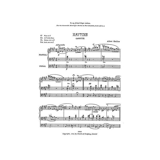 Alfred Hollins: Maytime-Gavotte