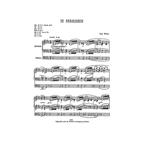 Guy Weitz: In Paradisum for Organ