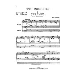 Henry Coleman: Two Interludes (Quam Dilecta &amp; Picardy)