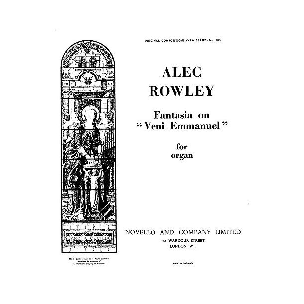 Rowley: Fantasy On Veni Emmanuel for Organ