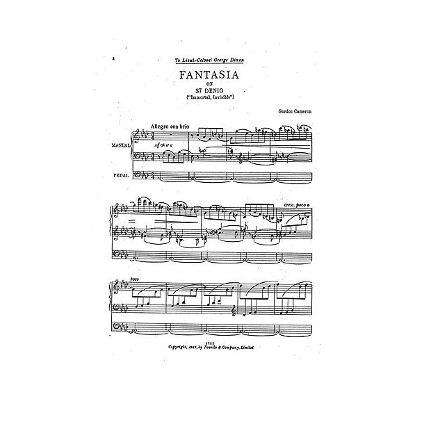 J. Gordon Cameron: Fantasia On St Denio 'Immortal Invisible'