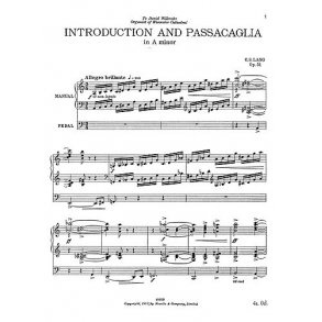 C.S. Lang: Introduction And Passacaglia for Organ
