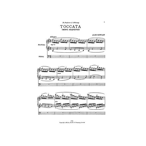 Alec Rowley: Toccata (Moto Perpetuo)