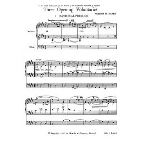 William H. Harris: Three Opening Voluntaries for Organ