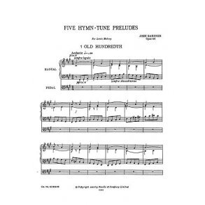 John Gardner: Five Hymn Tune Preludes for Organ