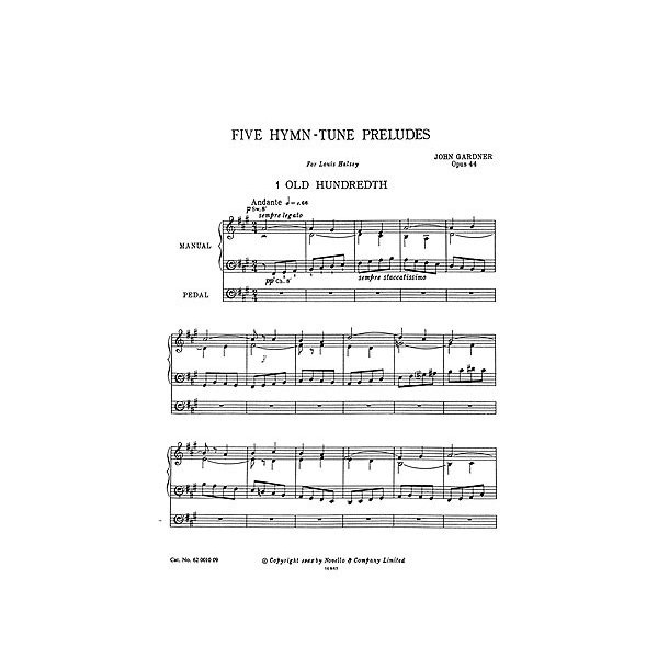John Gardner: Five Hymn Tune Preludes for Organ