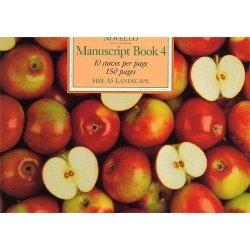 Novello Manuscript Book 4: A5 Landscape - Spiral Bound