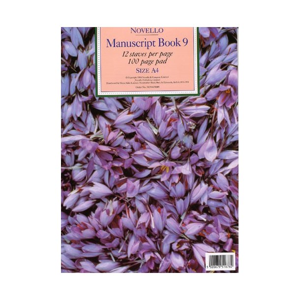 Novello Manuscript Book 9: A4