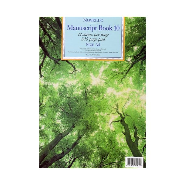 Novello Manuscript Book 10: A4