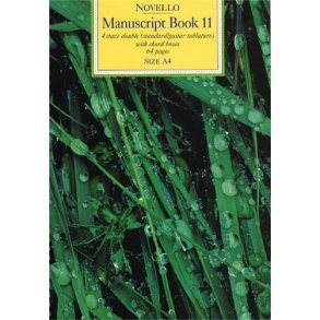 Novello Manuscript Book 11: A4 - Spiral Bound (Standard/Tab)