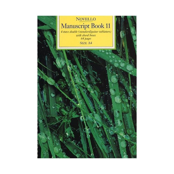 Novello Manuscript Book 11: A4 - Spiral Bound (Standard/Tab)