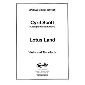 Scott: Lotus Land for Violin And Piano