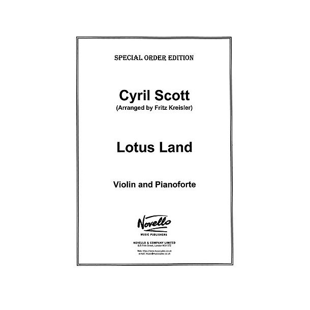 Scott: Lotus Land for Violin And Piano