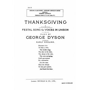 George Dyson: Thanksgiving