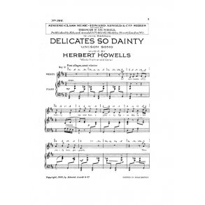 Herbert Howells: Delicates So Dainty