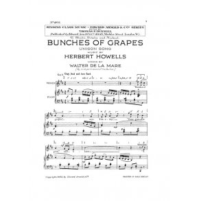 Herbert Howells: Bunches Of Grapes