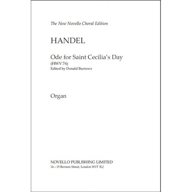 Ode For Saint Cecilia's Day (Organ)