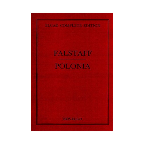 Elgar: Falstaff/Polonia Vol 33 Complete Edition Score (Paper)