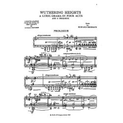 Bernard Herrmann: Wuthering Heights - Vocal Score