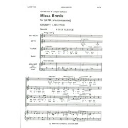 Kenneth Leighton: Missa Brevis (SATB)