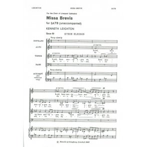 Kenneth Leighton: Missa Brevis (SATB)