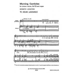 Kenneth Leighton: Te Deum Morning Canticles