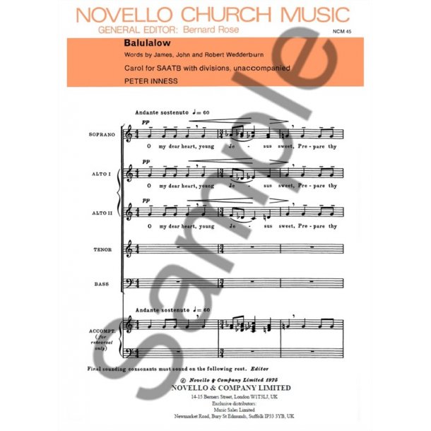 Peter Inness: Balulalow