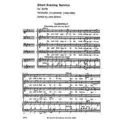 Richard Ayleward: Short Evening Service (SATB)